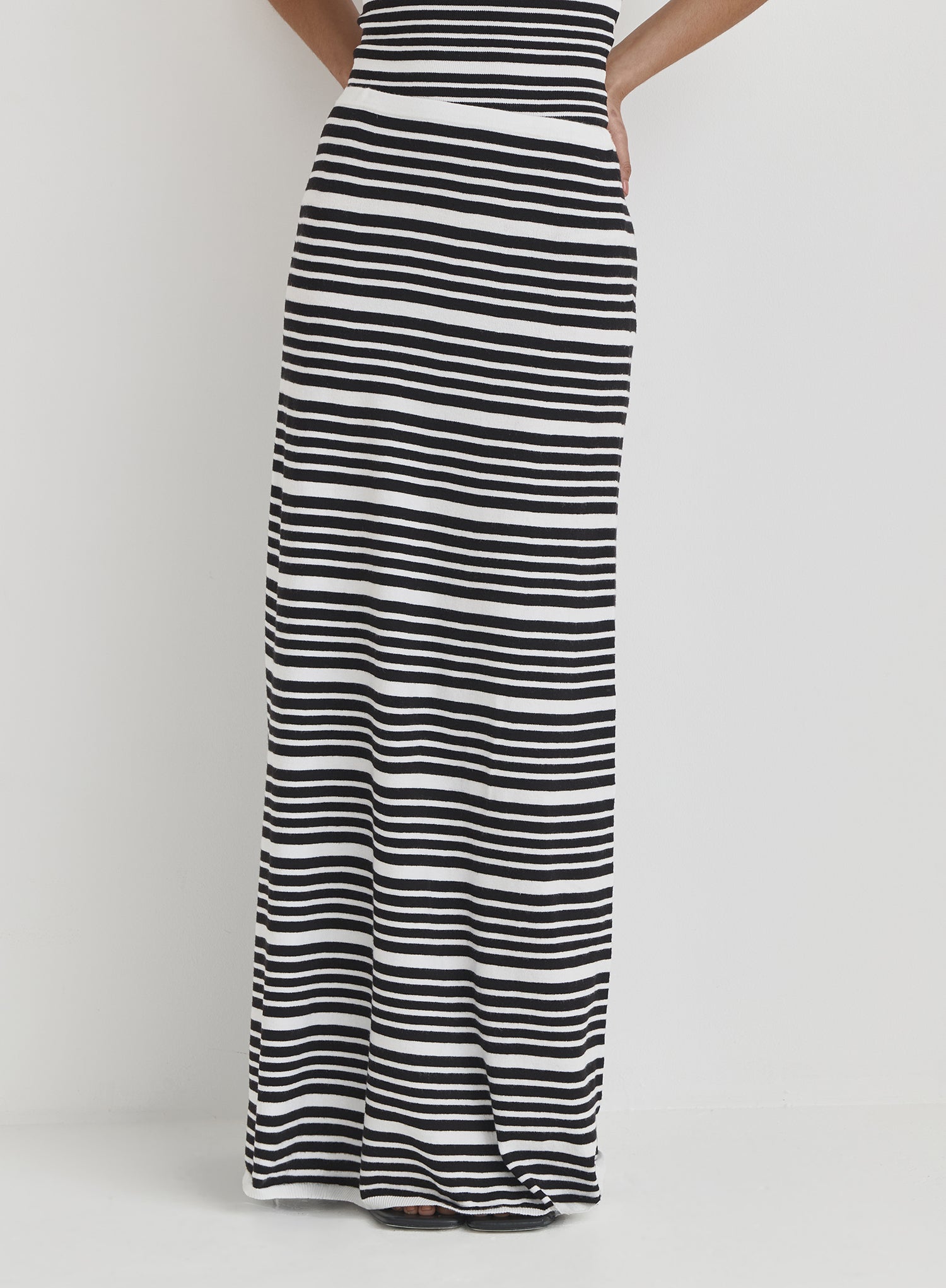 Multi Stripe Maxi Skirt
